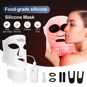Silicone LED Mask Face With Neck