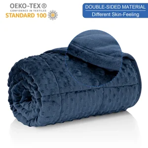 Navy Blue Weighted Throw Heavy Blanket